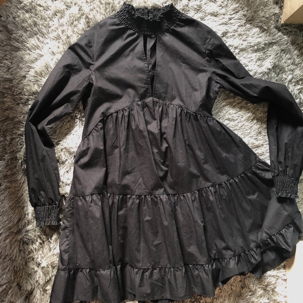 Black mini dress